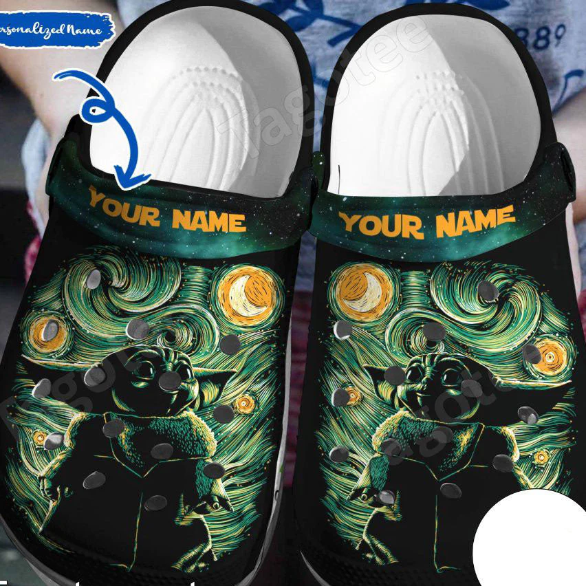 Personalized Star Wars Baby Yoda Crocs Comfortable Crocband Clogs Shoes