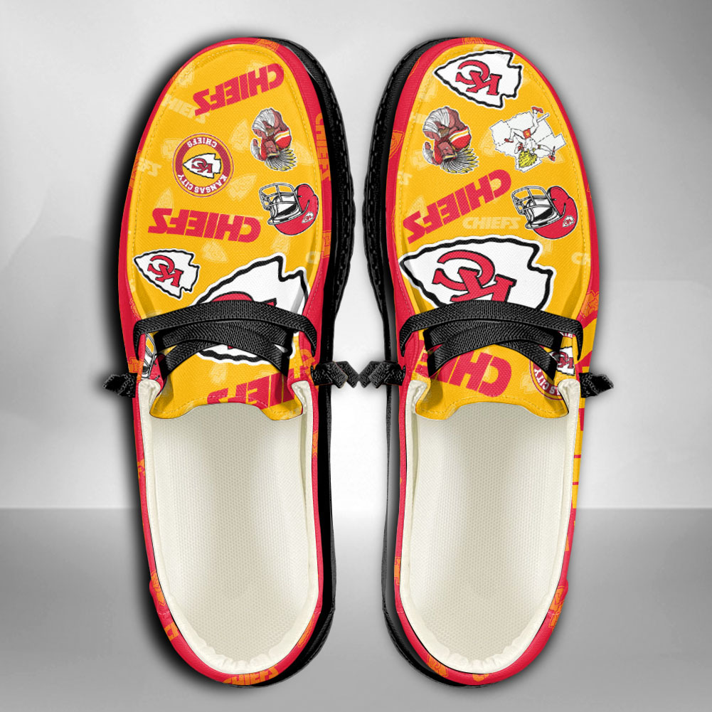 Footwearelite NFL Kansas City Chiefs - Hey Dude Shoes 01 Custom Name