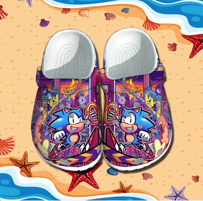 Sonic the Hedgehog Crocs Clog Shoes - Footwearelite Exclusive ...