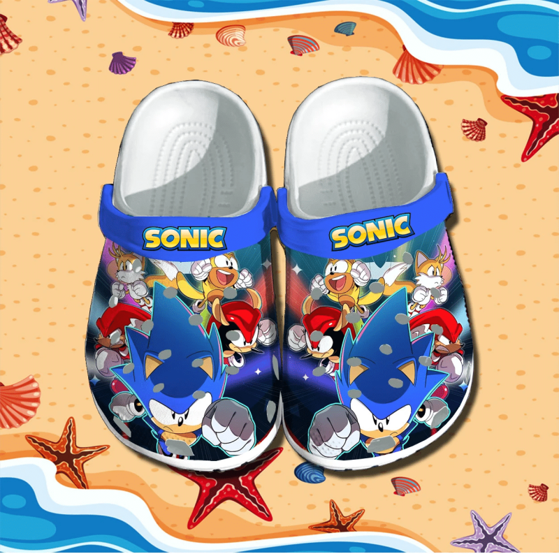 Sonic the Hedgehog Crocs Clog Shoes - Footwearelite Exclusive ...