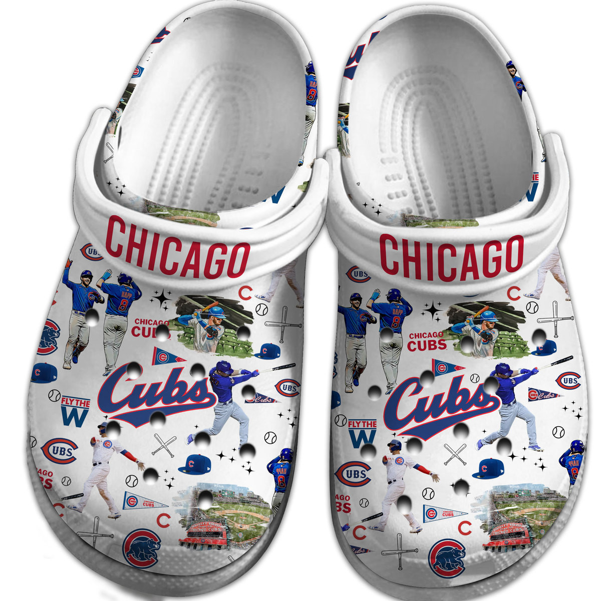 Chicago Cubs MLB Sport Crocs Crocband Clogs Shoes Comfortable For Men ...