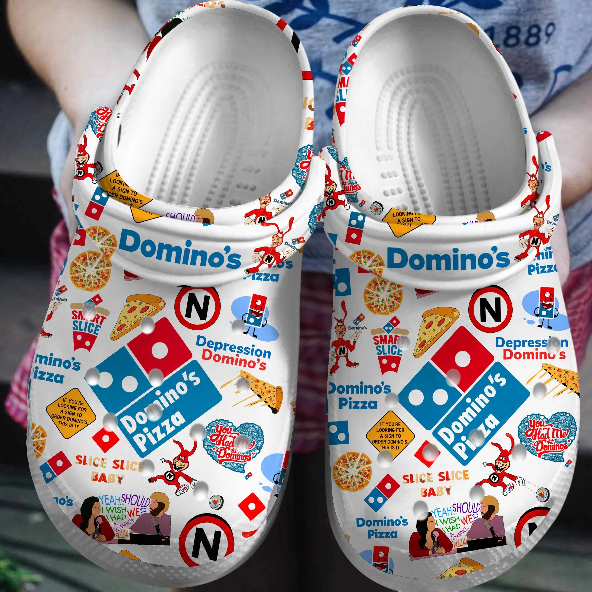 Domino's Crocs Crocband Clogs Shoes Comfortable For Men Women and Kids ...