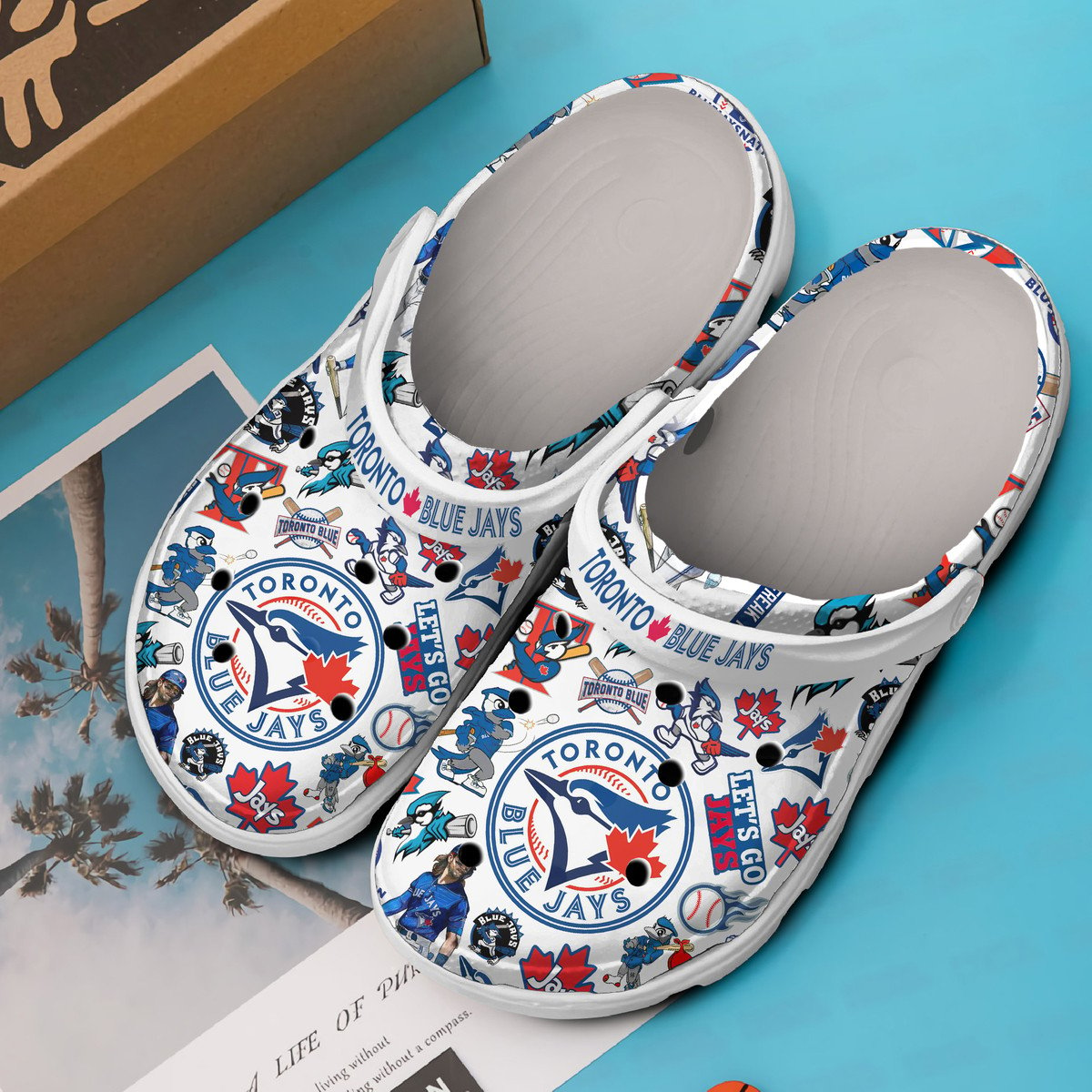 Toronto Blue Jays MLB Sport Crocs Crocband Clogs Shoes Comfortable For ...