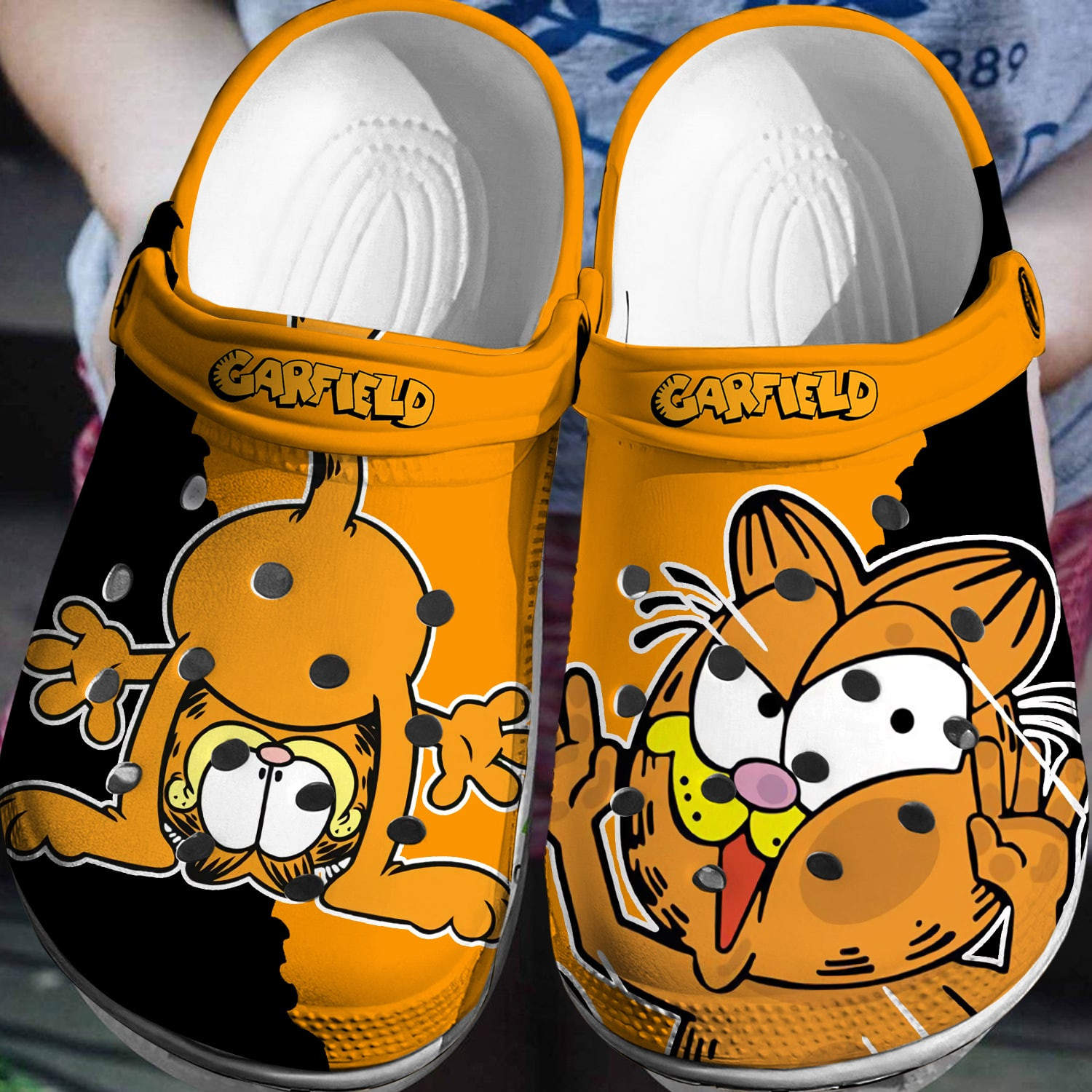 Footwearmerch Garfield Crocs Crocband Clogs Comfortable Shoes for men women kids