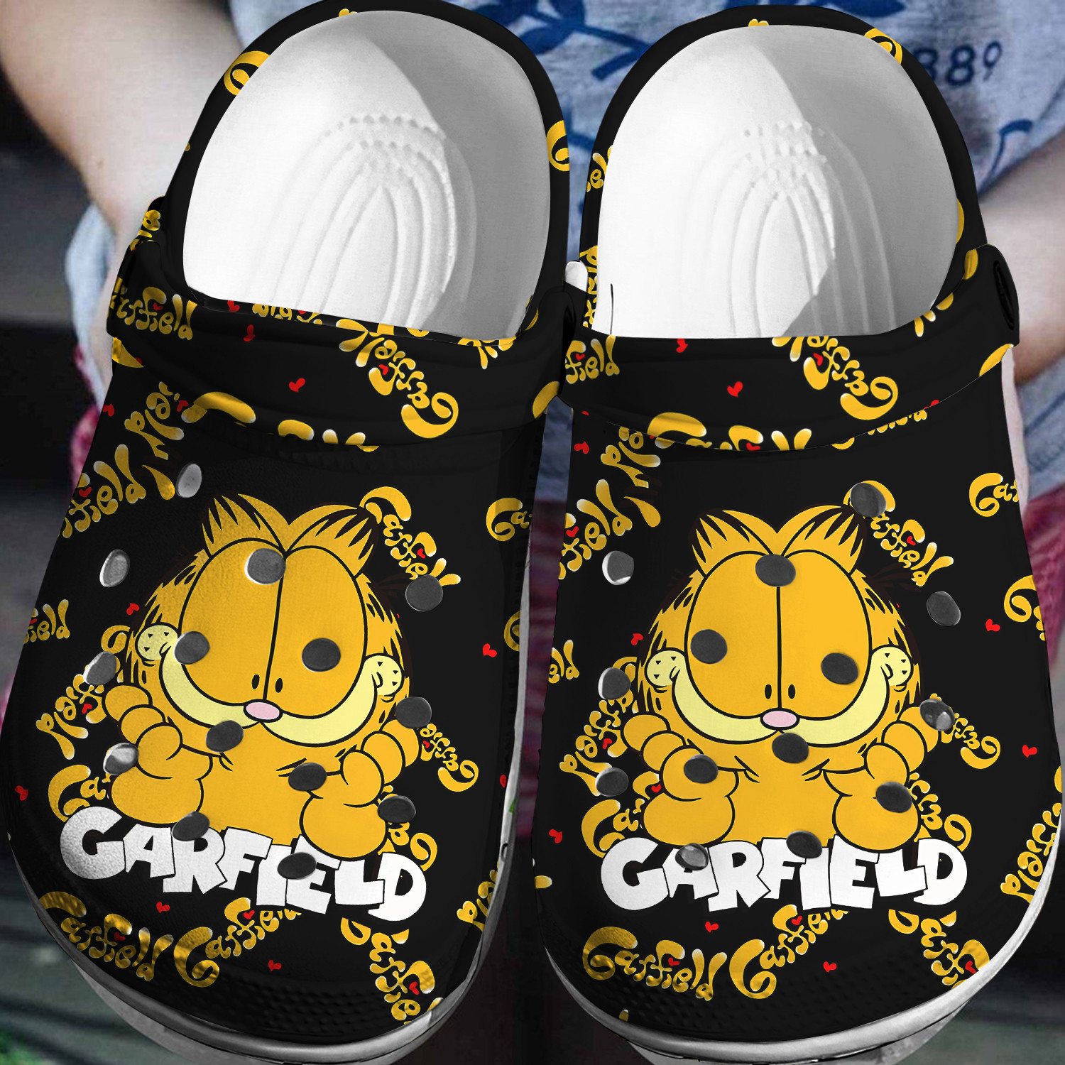 Footwearmerch Garfield Crocs Clogs Crocband Shoes Comfortable for men women kids
