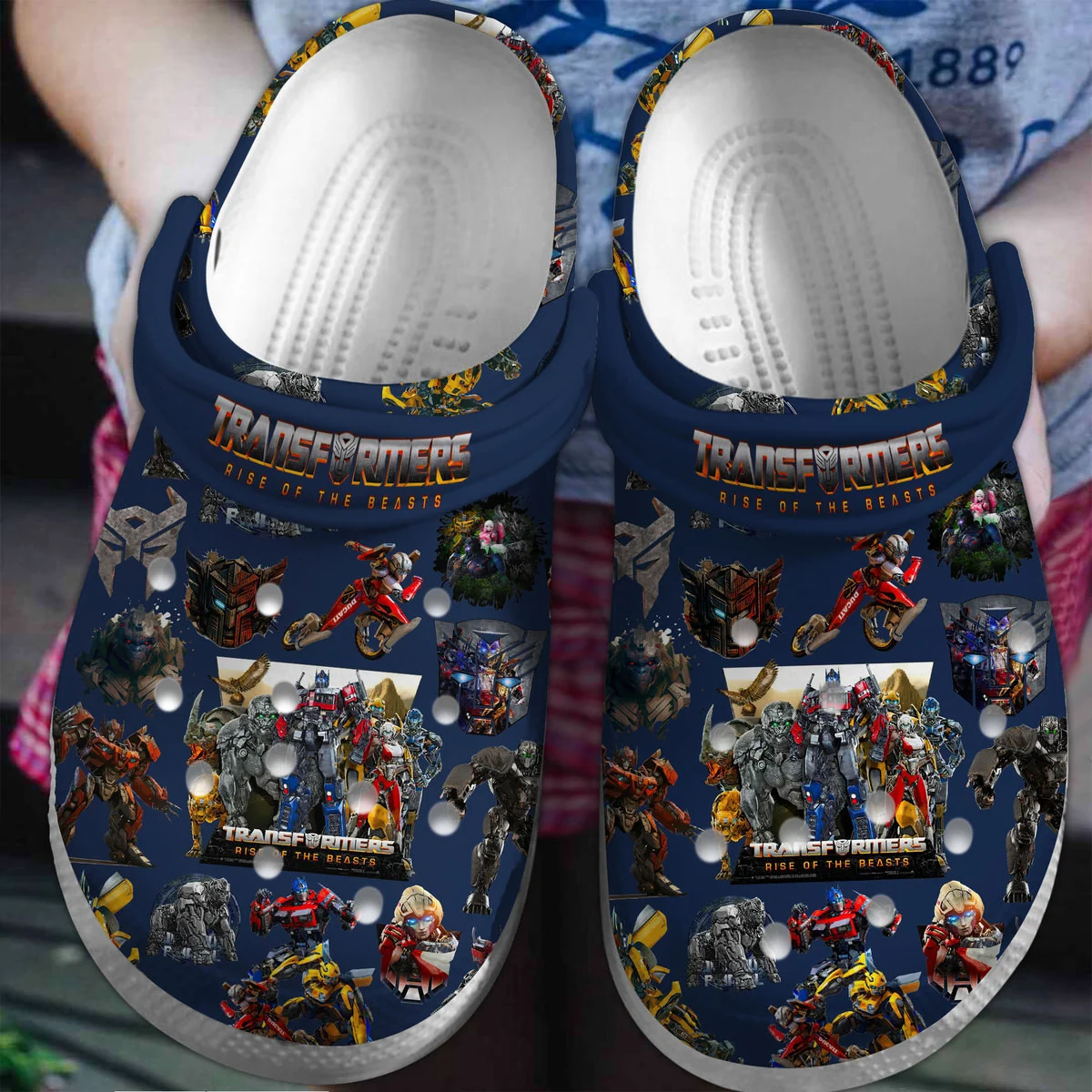 Footwearmerch Transformers Rise Of The Beasts Movie Crocs Crocband Shoes Clogs Comfortable For Men Women and Kids