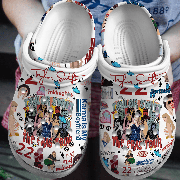 Footwearmerch Taylor Swift Crocs Crocband Comfortable Shoes Clogs