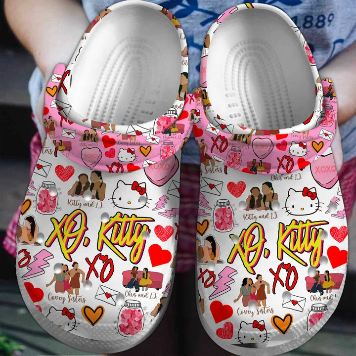 Footwearmerch Hello Kitty Crocs Crocband Clogs Shoes Gift For Men Women and Kids