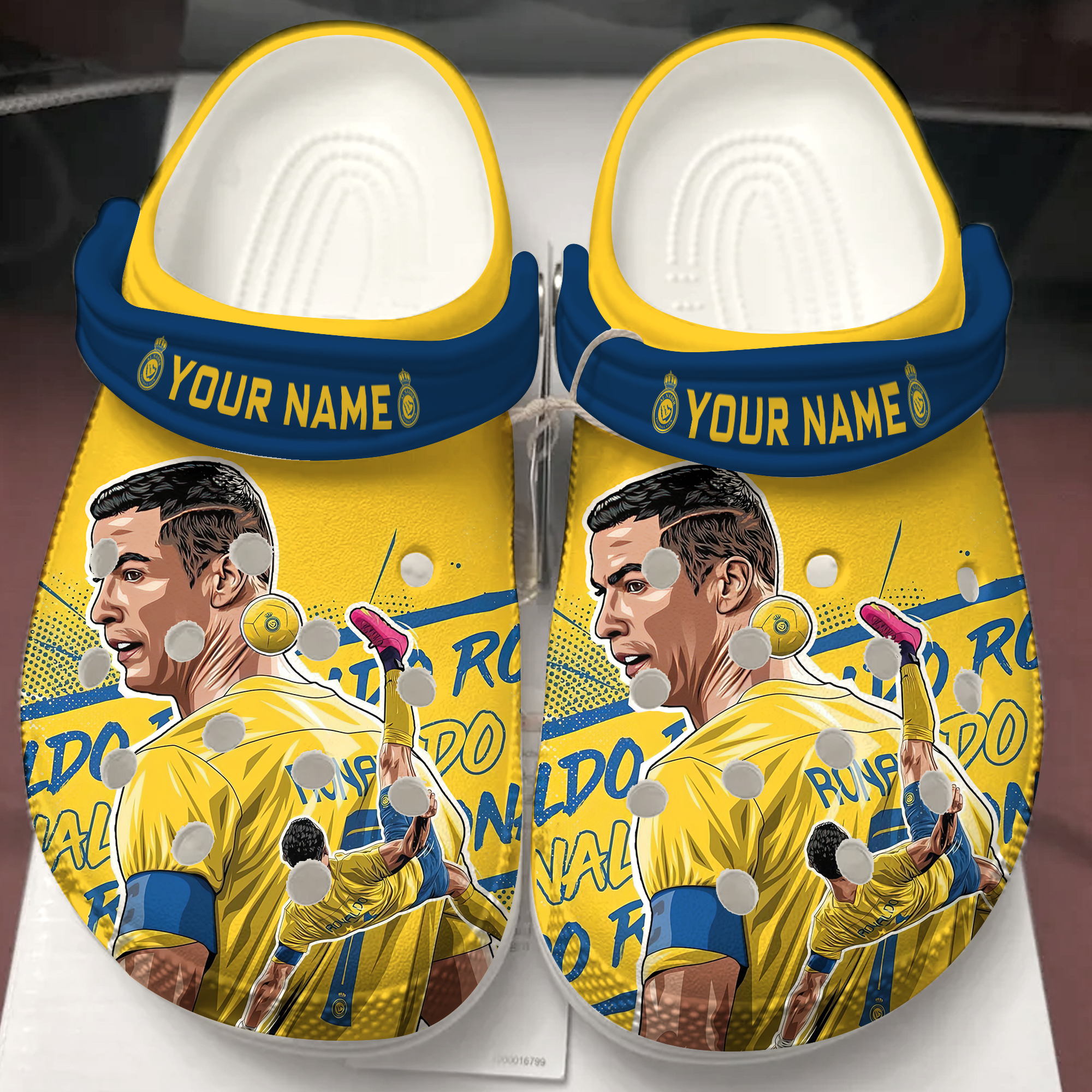 Footwearmerch Cristiano Ronaldo CR7 Sport Crocs Crocband Clogs Shoes Comfortable For Men Women and Kids