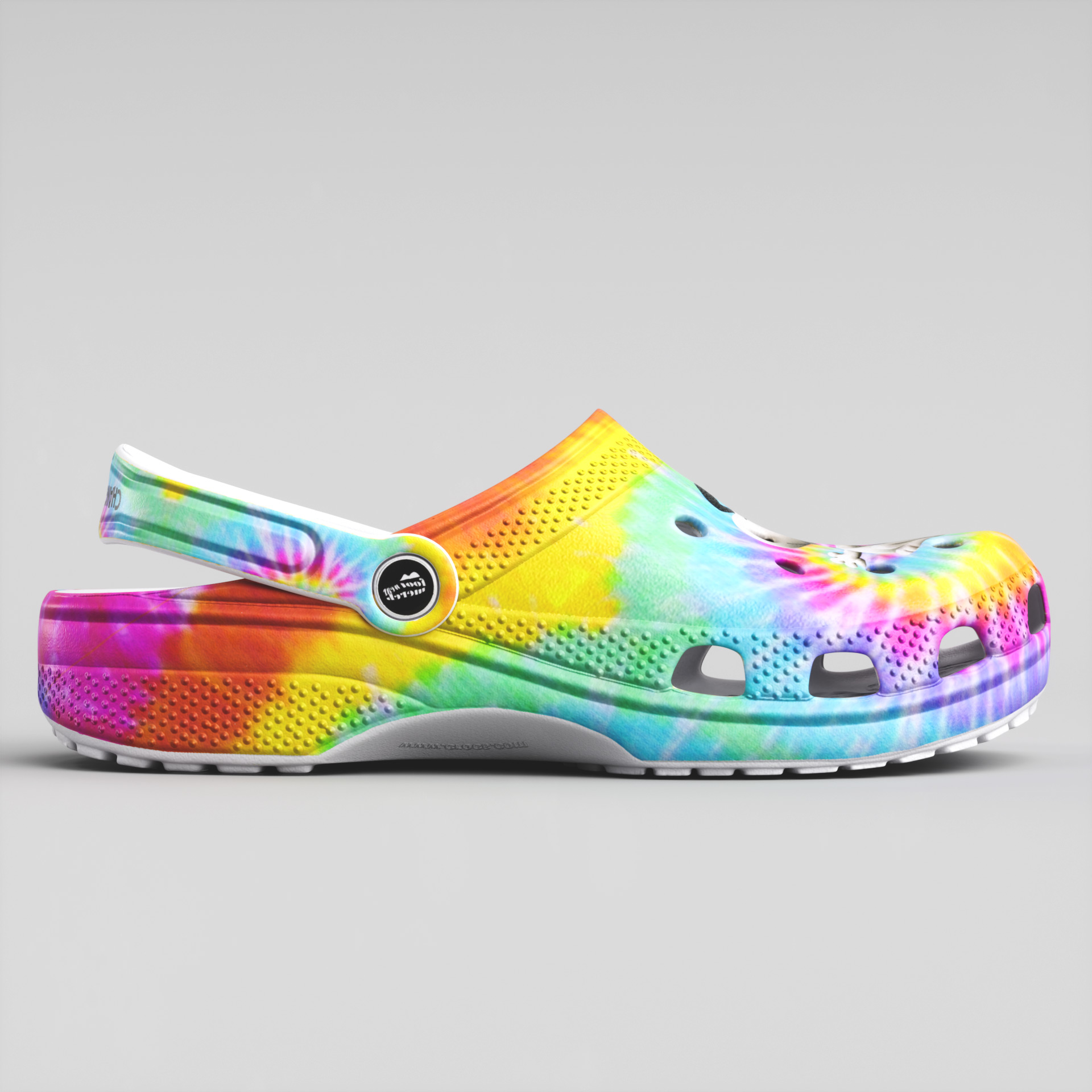 Footwearmerch Tie-Dye Snoopy and Peanuts Crocs 3D Clog Shoes Gift for Family