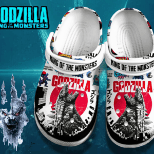 Footwearmerch Godzilla: King of the Monsters Movies Crocs Crocband Clogs Shoes Comfortable For Men Women and Kids