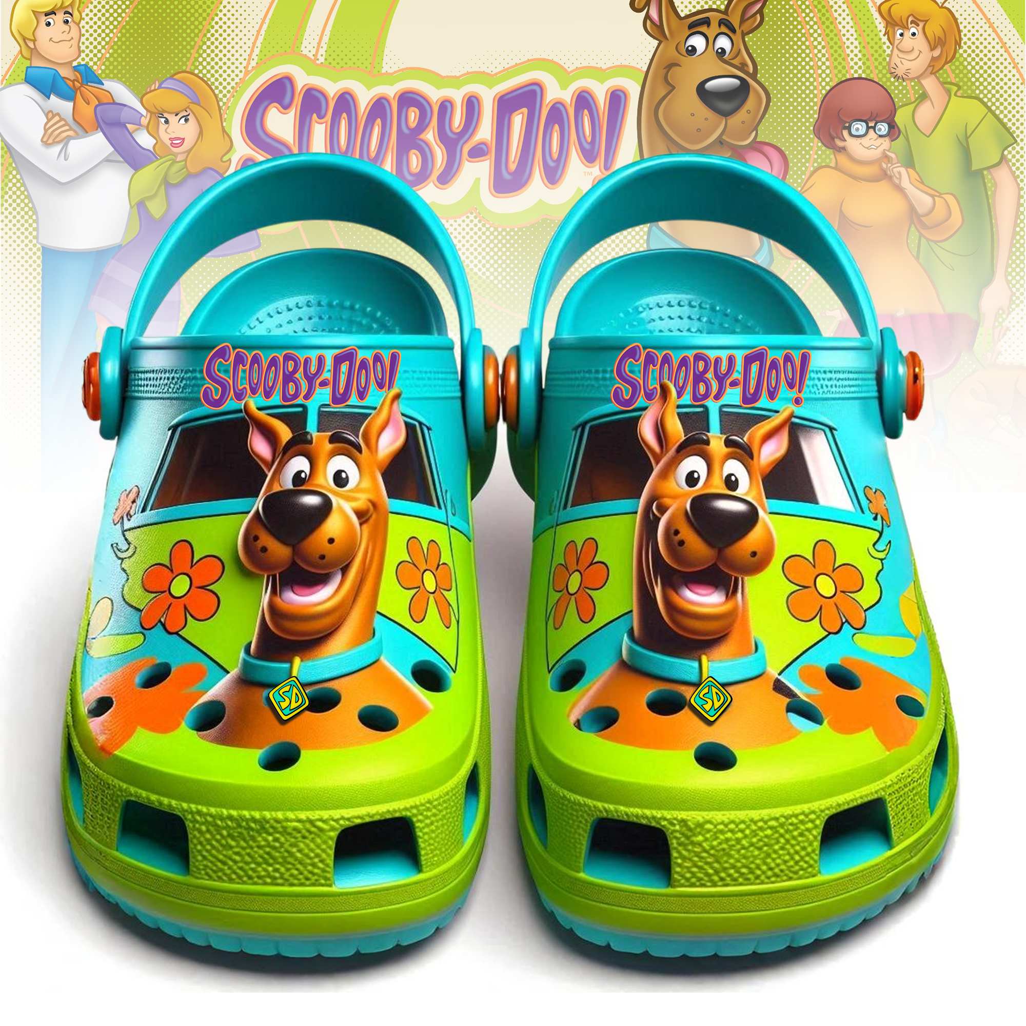 Footwearmerch Scooby-Doo Cartoon Crocs Crocband Clogs Shoes Comfortable For Men Women and Kids