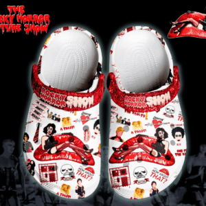 Footwearmerch The Rocky Horror Picture Show Movie Crocs Crocband Clogs Shoes Comfortable For Men Women and Kids