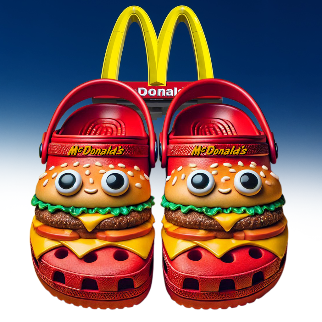 Footwearmerch McDonald's Food Drink Crocs Crocband Clogs Shoes Comfortable For Men Women and Kids