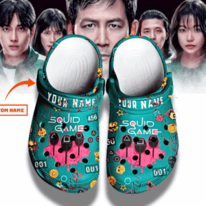 Footwearmerch Squid Game Movie Crocs Crocband Clogs Shoes Comfortable For Men Women and Kids