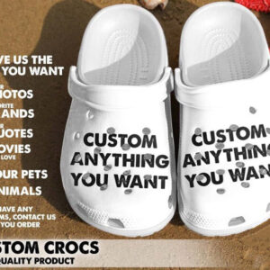 Footwearmerch Personalized Photo Crocs Crocband Clogs Shoes Comfortable For Men Women and Kids