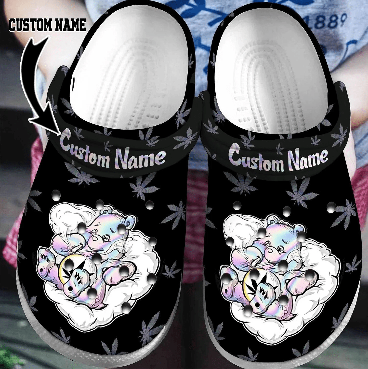 Footwearmerch 420 Bear Crocs Clogs Comfortable Crocband Shoes For Men Women
