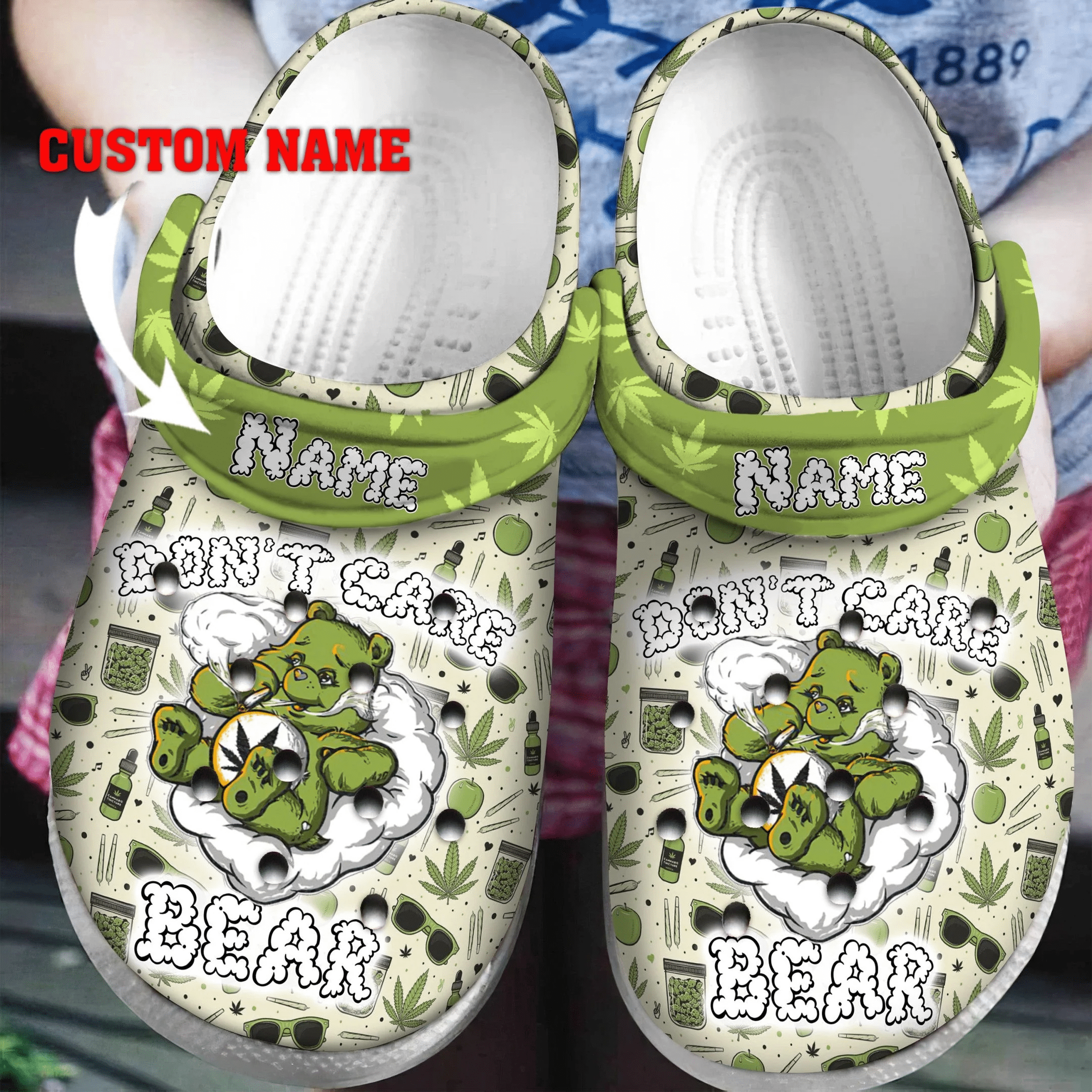 Footwearmerch 420 Bear Crocs Crocband Comfortable Clogs Shoes For Men Women