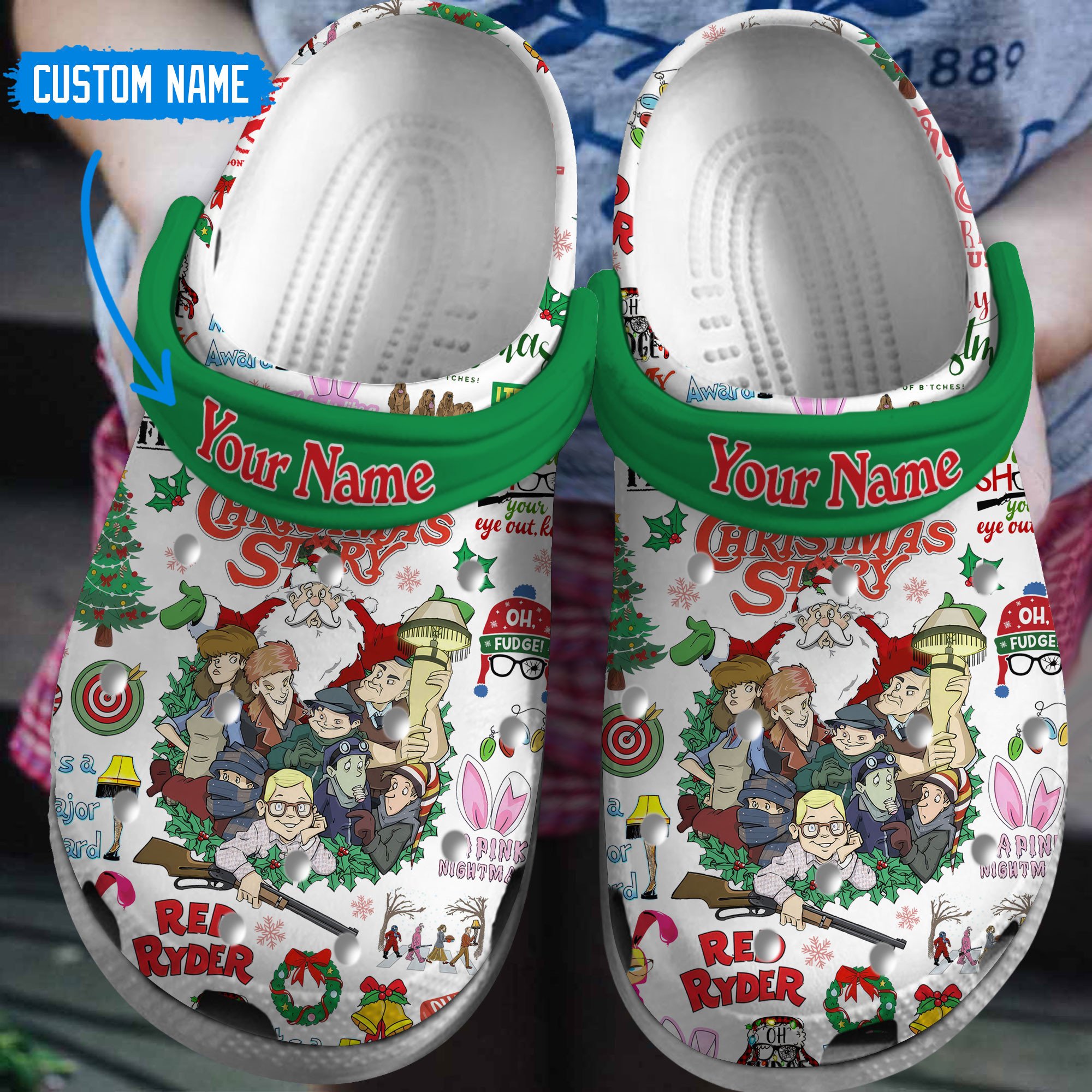 Footwearmerch A Story Christmas Crocs Crocband Clogs Shoes Comfortable For Men Women and Kids