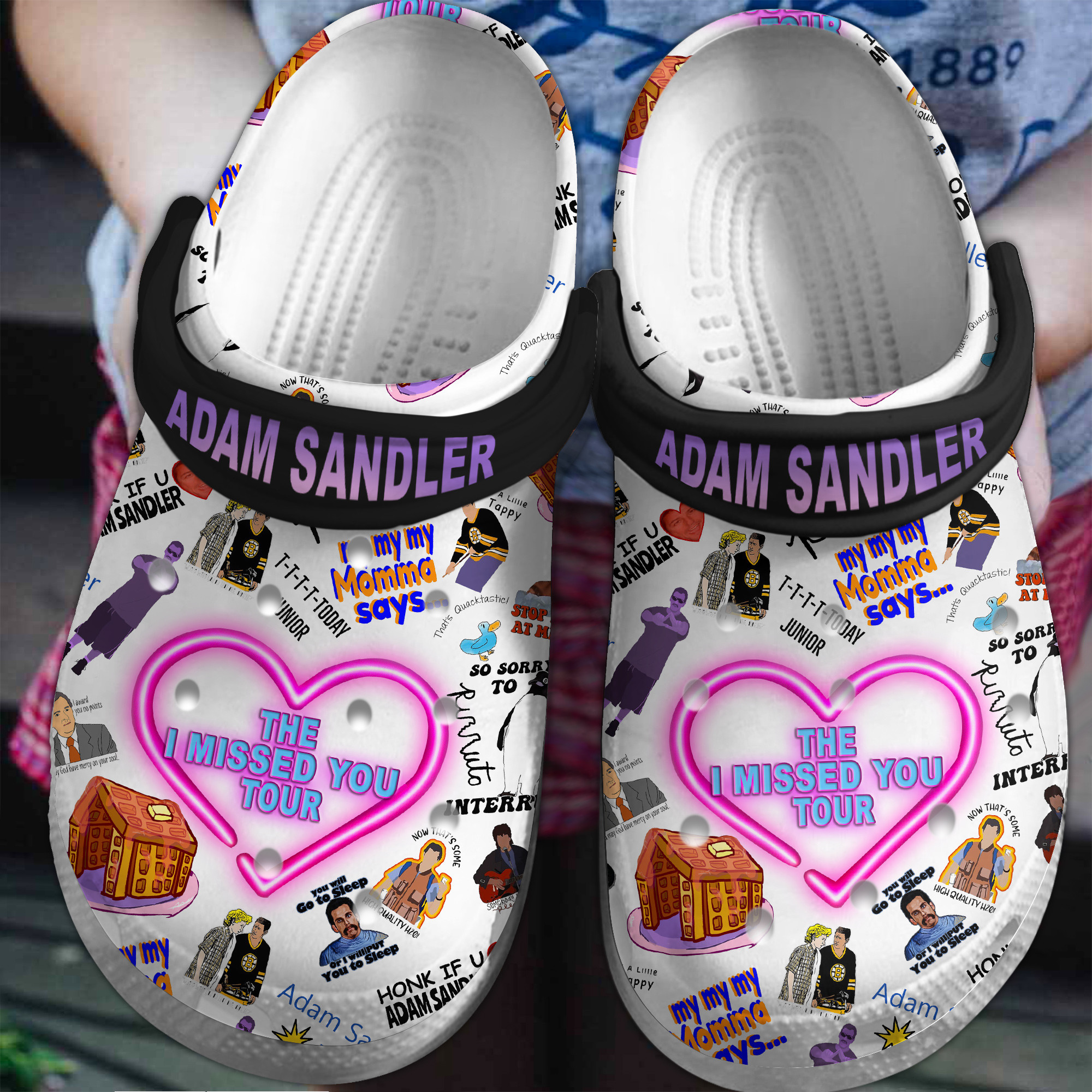 Footwearmerch Adam Sandler Movie Crocs Crocband Clogs Shoes Comfortable For Men Women and Kids