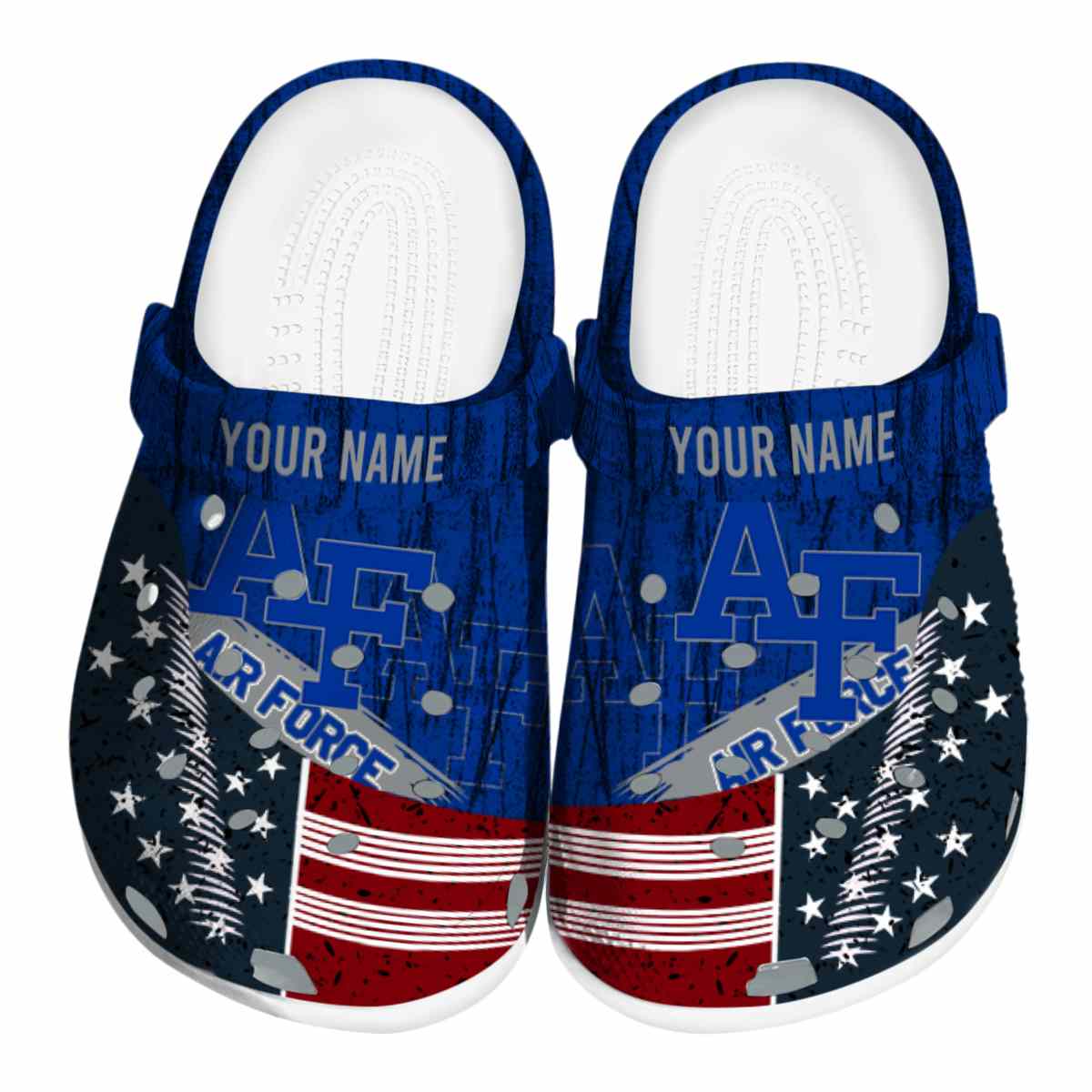 Footwearmerch Air Force Falcons NCAA Sport Crocs Crocband Clogs Shoes Comfortable For Men Women and Kids