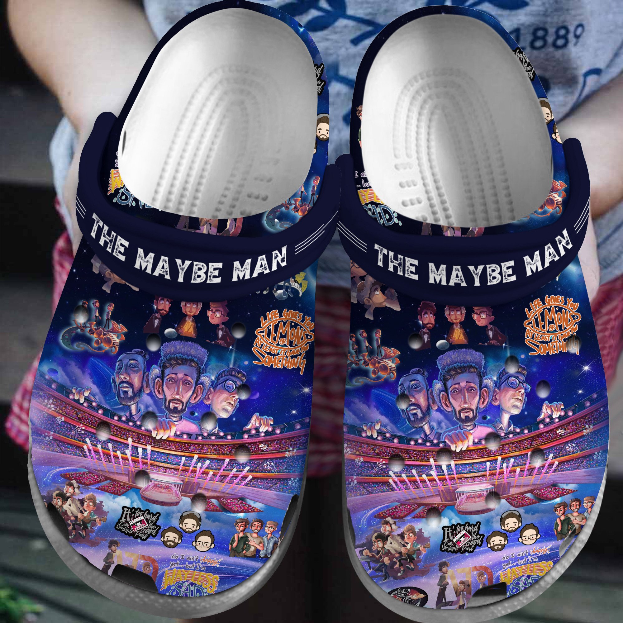 Footwearmerch AJR The Maybe Man Album Music Crocs Crocband Clogs Shoes Comfortable For Men Women and Kids