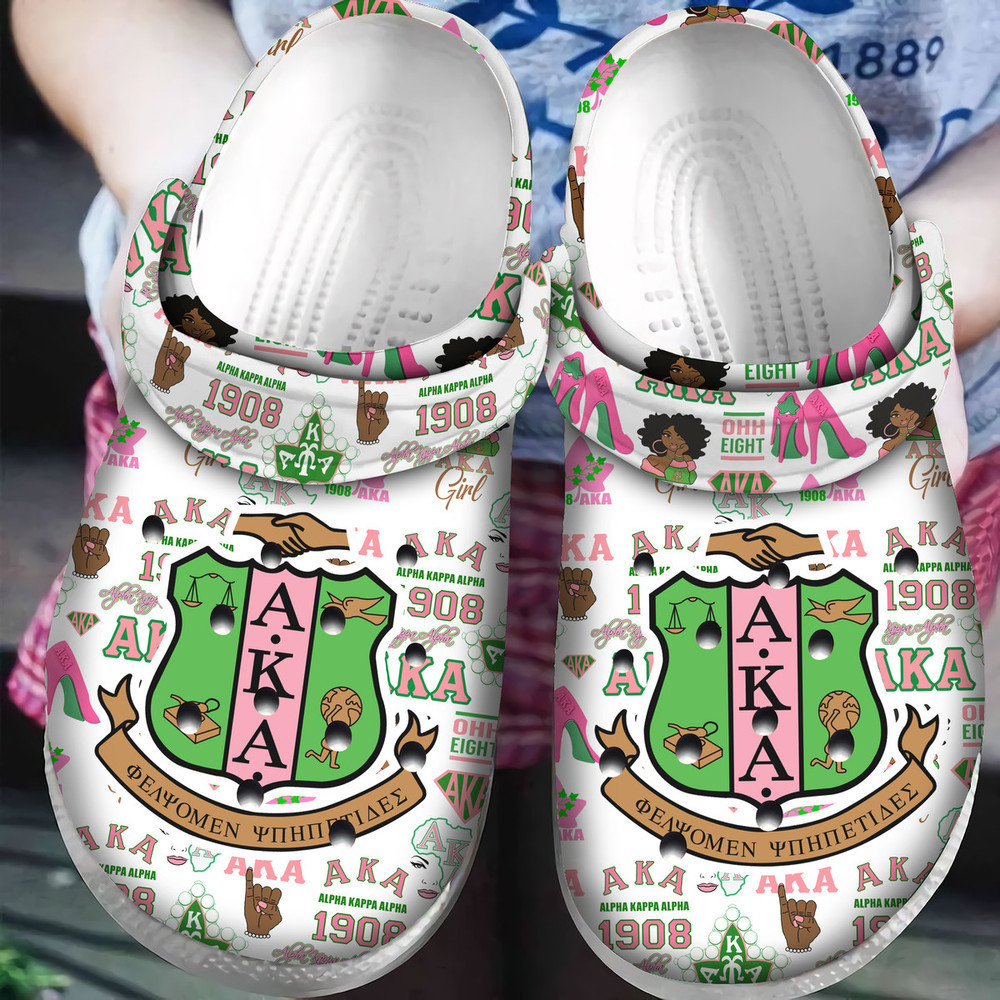 Footwearmerch Alpha Kappa Alpha Aka Classic Clogs Shoes