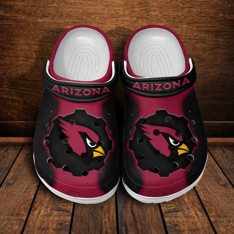 Footwearmerch Arizona Cardinals NFL Crocs Crocband Clogs Shoes Comfortable For Men Women and Kids