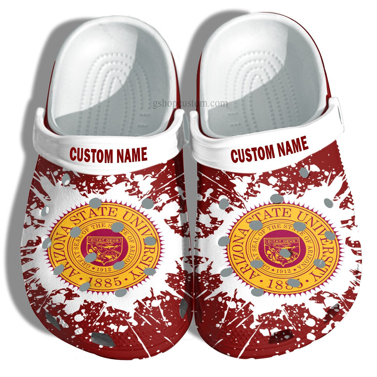 Footwearmerch Arizona State University Graduation Gifts Croc Shoes Customize- Admission Gift Shoes