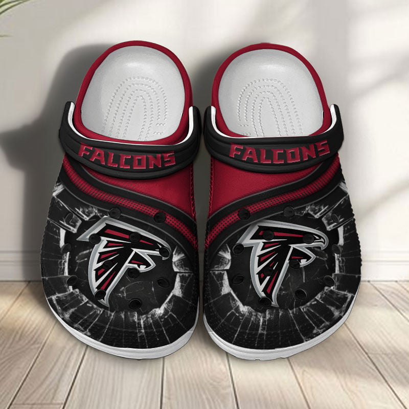 Footwearmerch Atlanta Falcons NFL Crocs Crocband Clogs Shoes Comfortable For Men Women and Kids