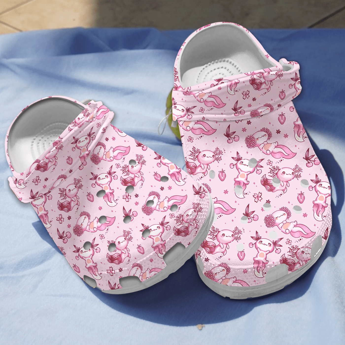 Footwearmerch Axolotl Animal Crocs Crocband Clogs Shoes Comfortable For Men Women and Kids