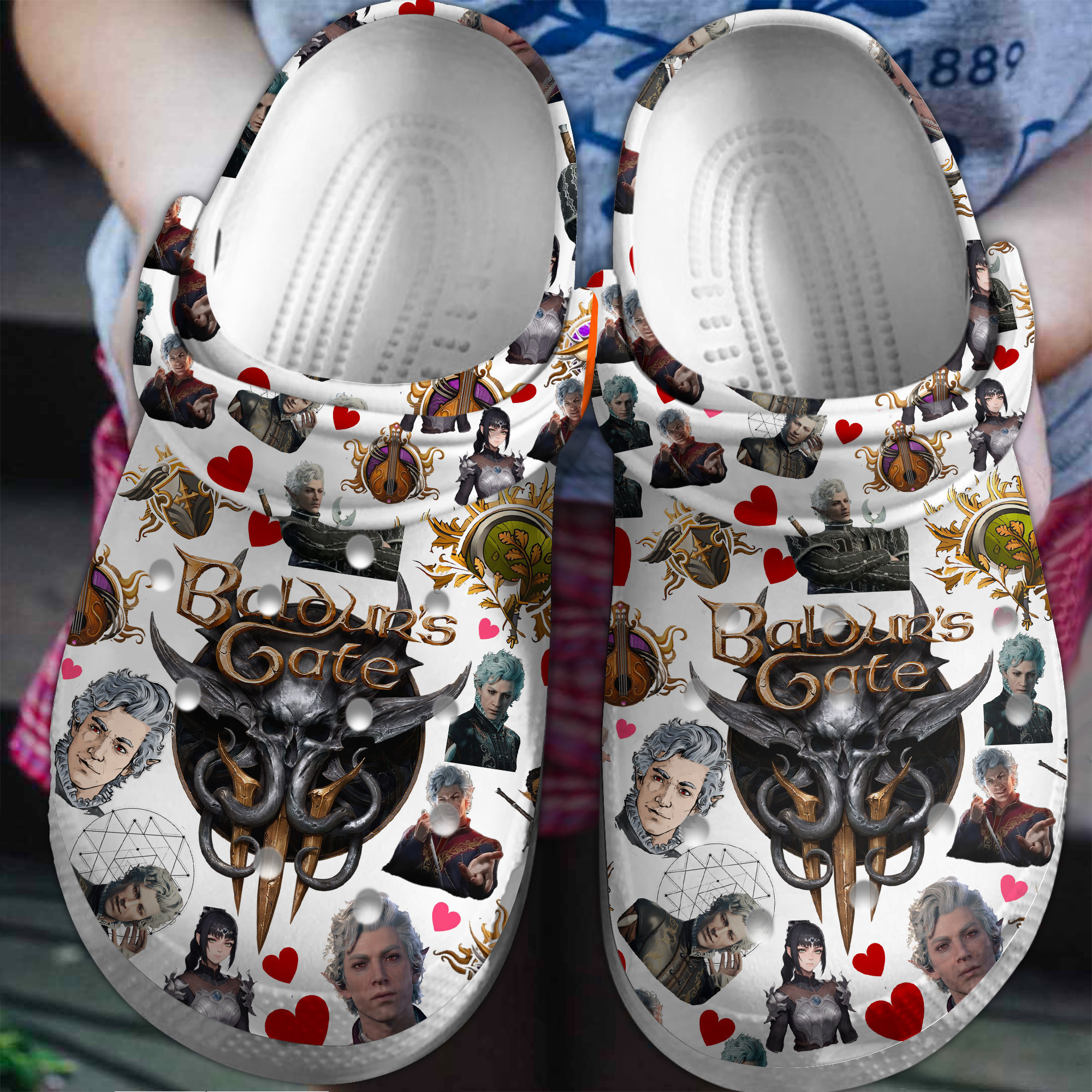 Footwearmerch Baldur's Gate Game Crocs Crocband Clogs Shoes Comfortable For Men Women and Kids