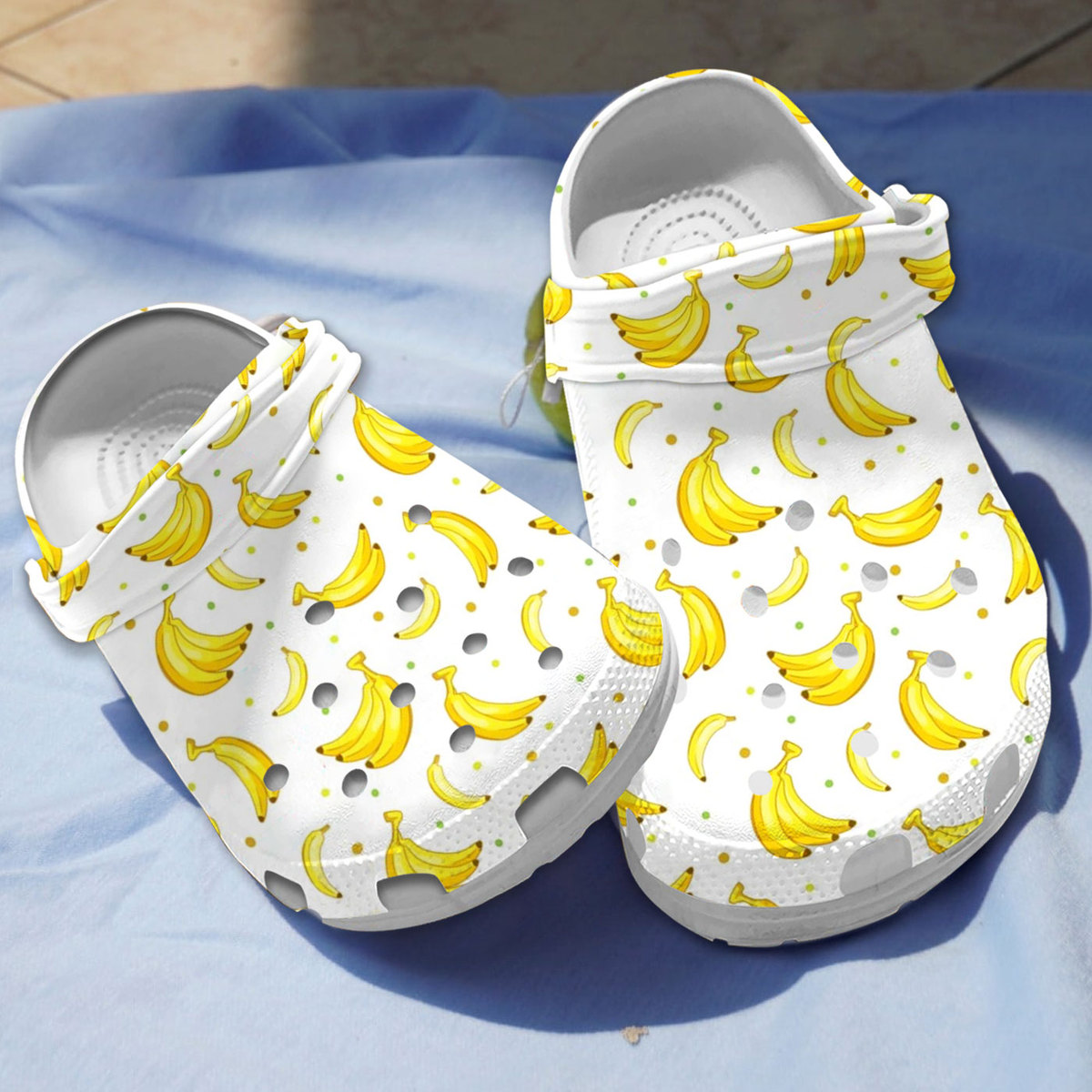 Footwearmerch Banana Fruit Crocs Crocband Clogs Shoes Comfortable For Men Women and Kids