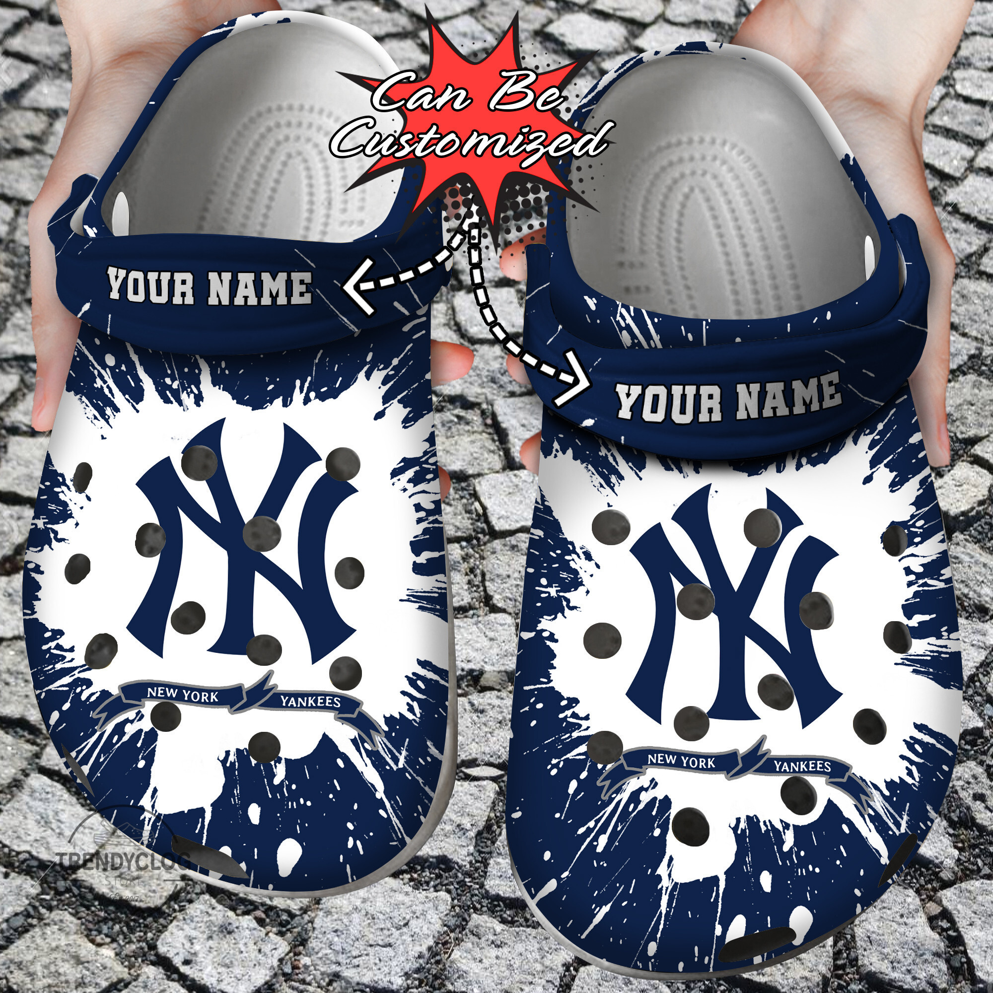 Footwearmerch Baseball Personalized NY Yankees Team Clog Shoes