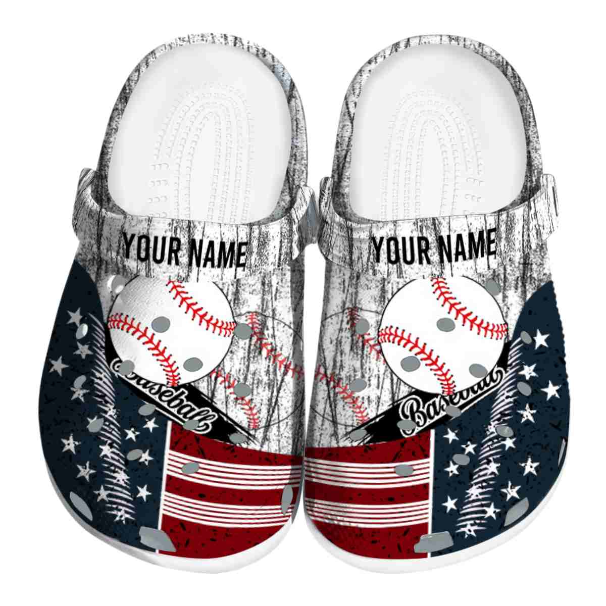 Footwearmerch Baseball Sport Crocs Crocband Clogs Shoes Comfortable For Men Women and Kids