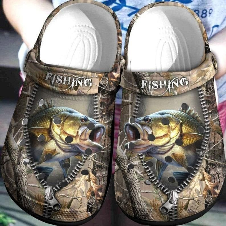 Footwearmerch Bass Fishing Hunting Comfortable For Mens And Womens Classic Water Rubber clog Shoes Comfy Footwear