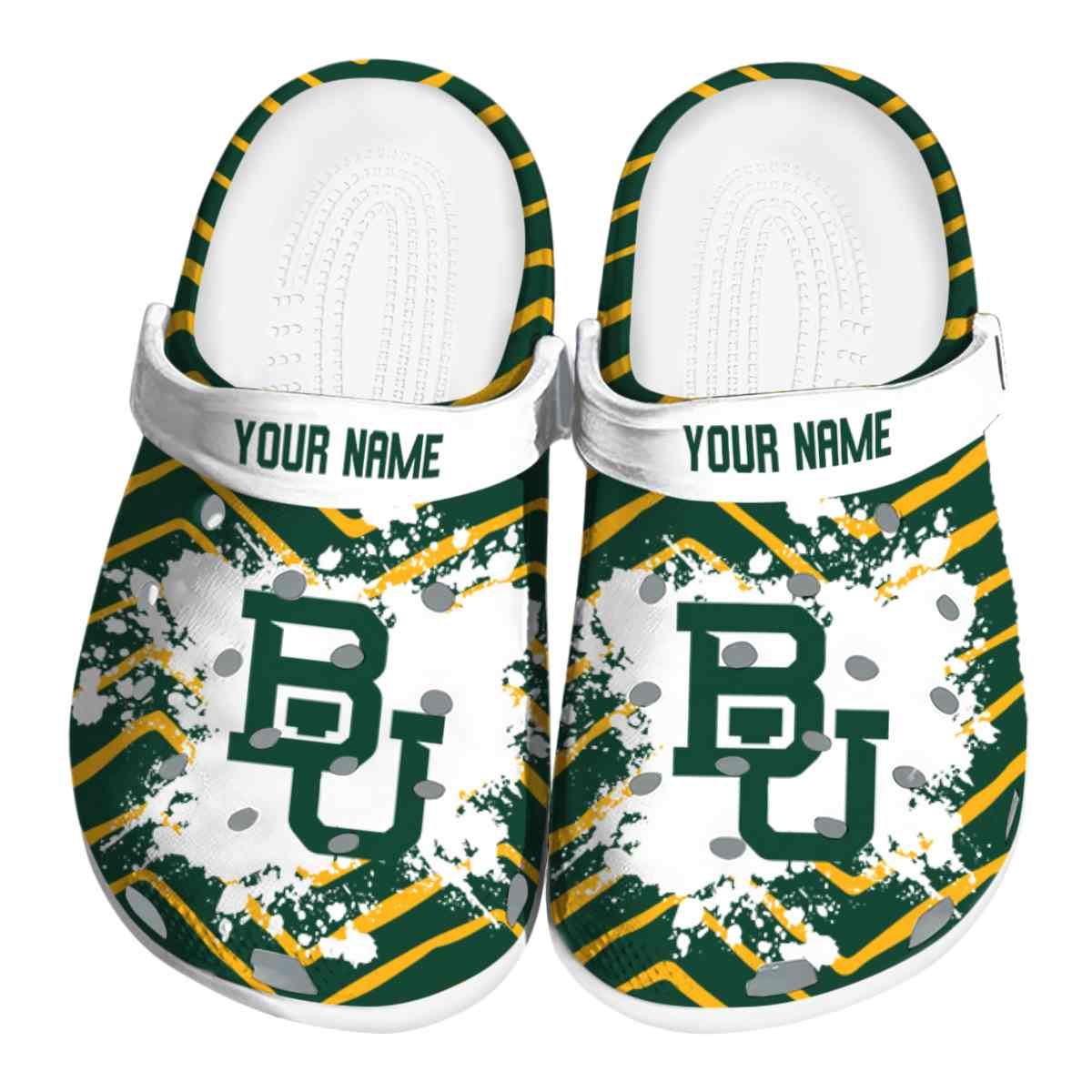 Footwearmerch Baylor Bears NCAA Sport Crocs Crocband Clogs Shoes Comfortable For Men Women and Kids