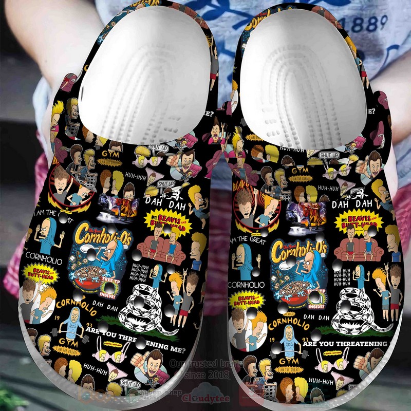 Footwearmerch Beavis And Butt Head Do America TV Series Crocs Crocband Clogs Shoes Comfortable For Men Women and Kids