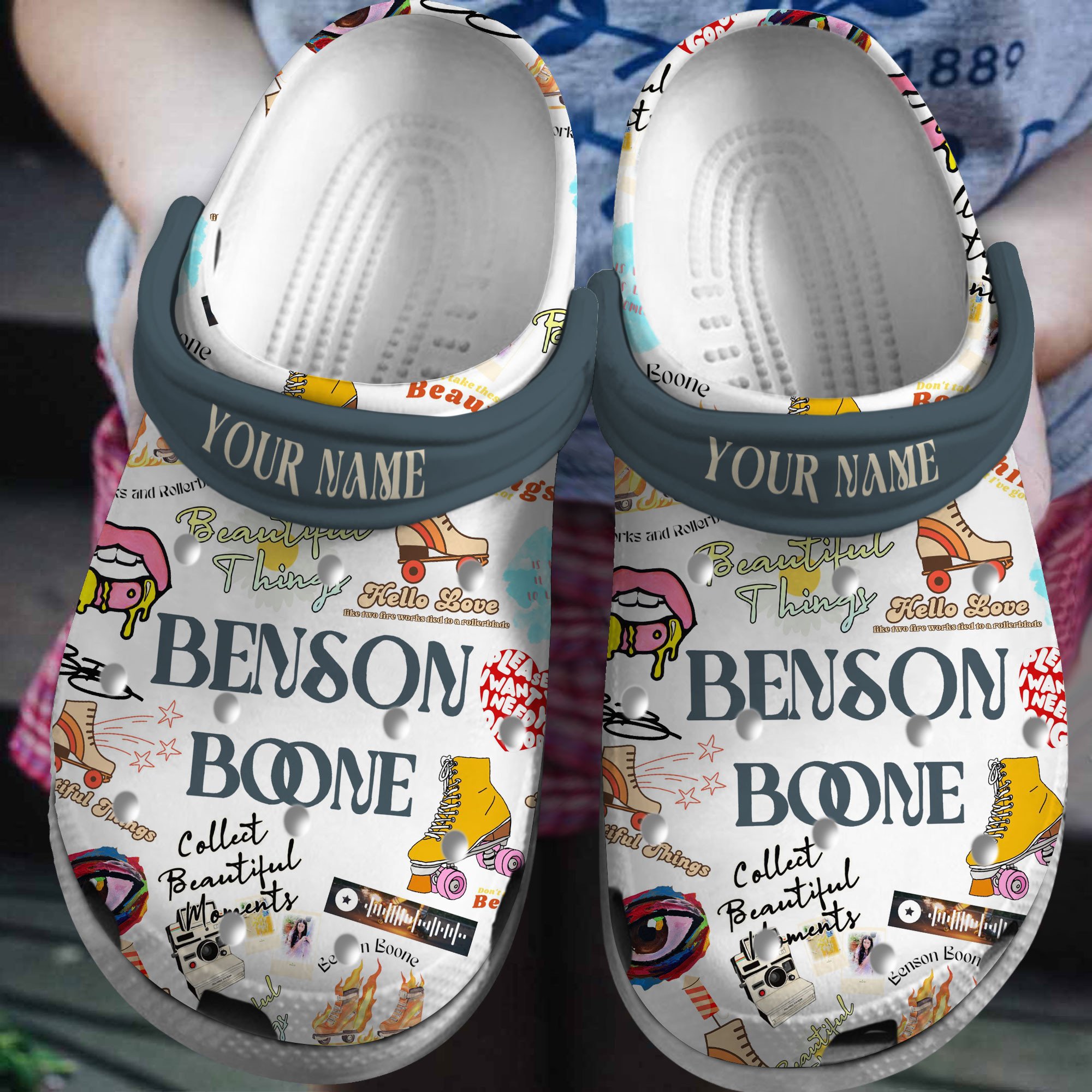 Footwearmerch Benson Boone Music Crocs Crocband Clogs Shoes Comfortable For Men Women and Kids