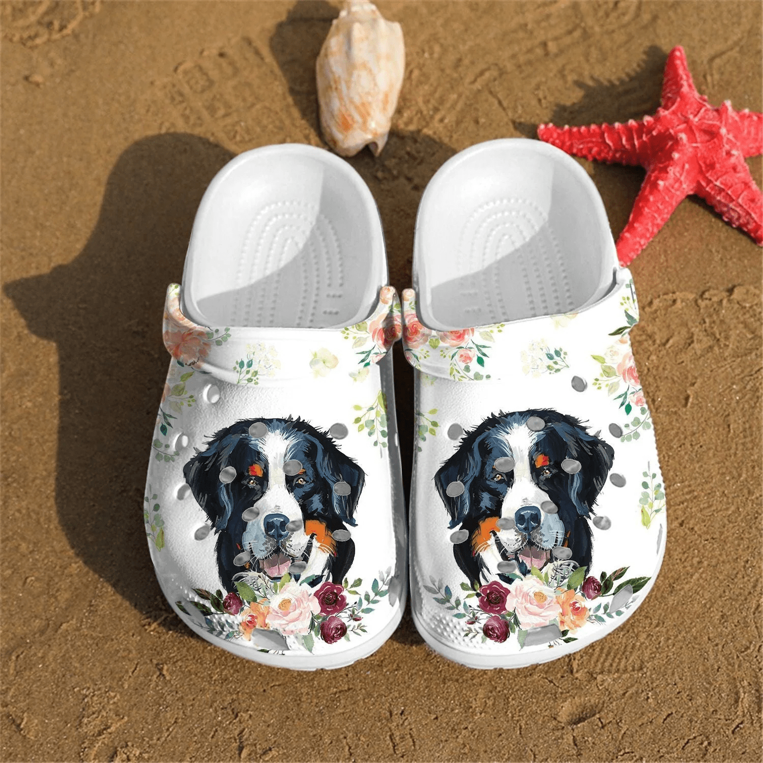 Footwearmerch Bernese Mountain Dog shoes Crocs Crocband Clogs Shoes For Men Women