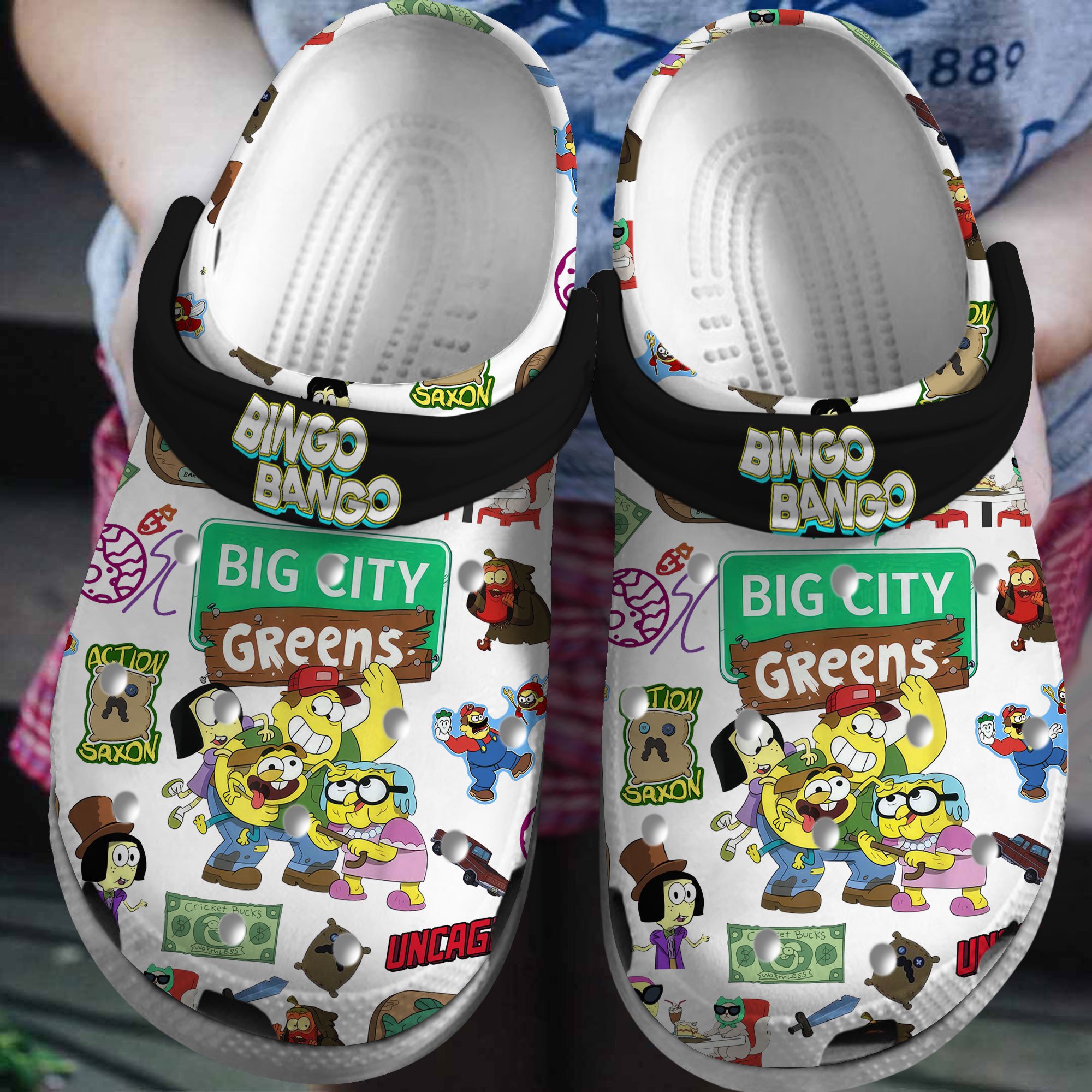 Footwearmerch Big City Greens TV Series Crocs Crocband Clogs Shoes Comfortable For Men Women and Kids