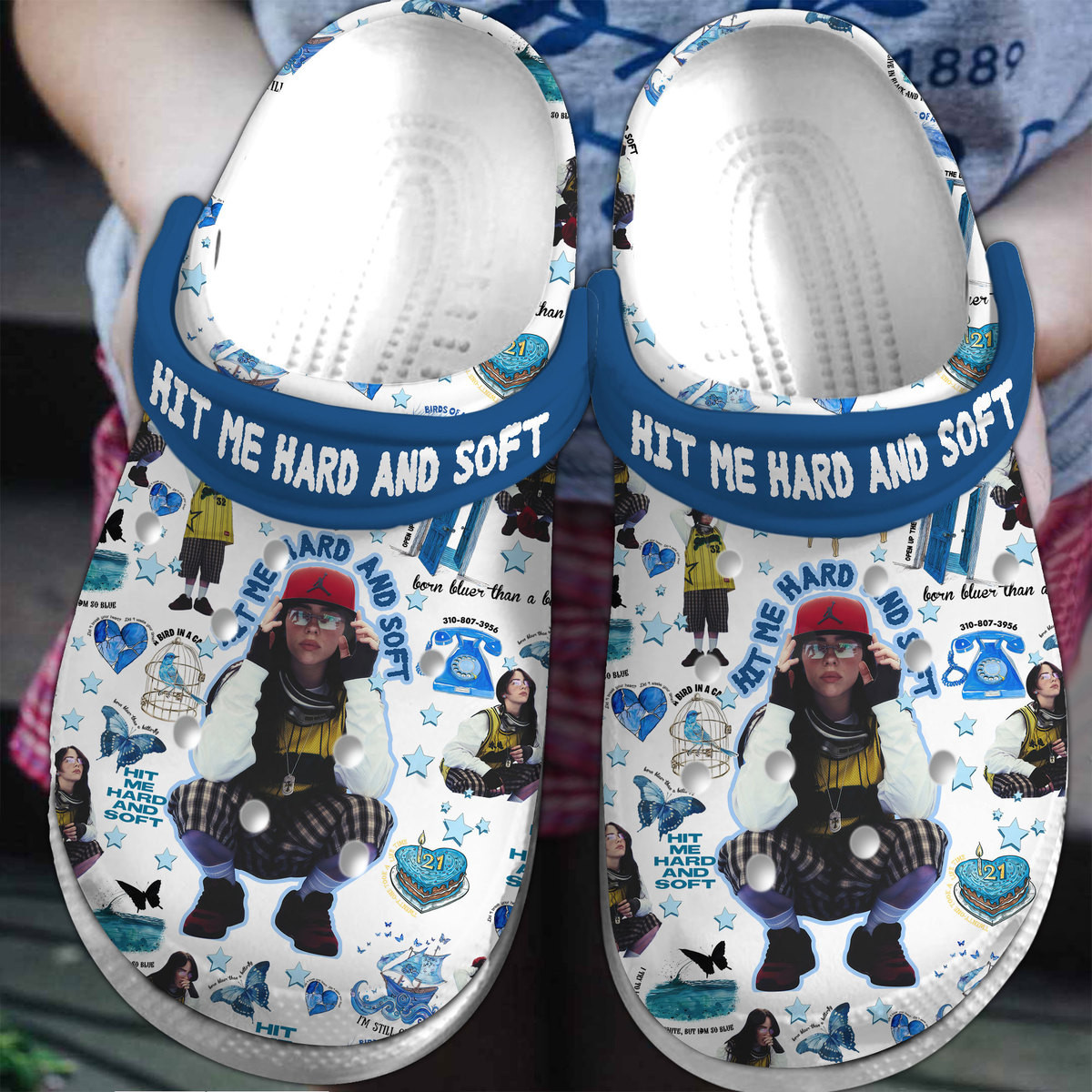Footwearmerch Billie Eilish Music Crocs Crocband Clogs Shoes Comfortable For Men Women and Kids
