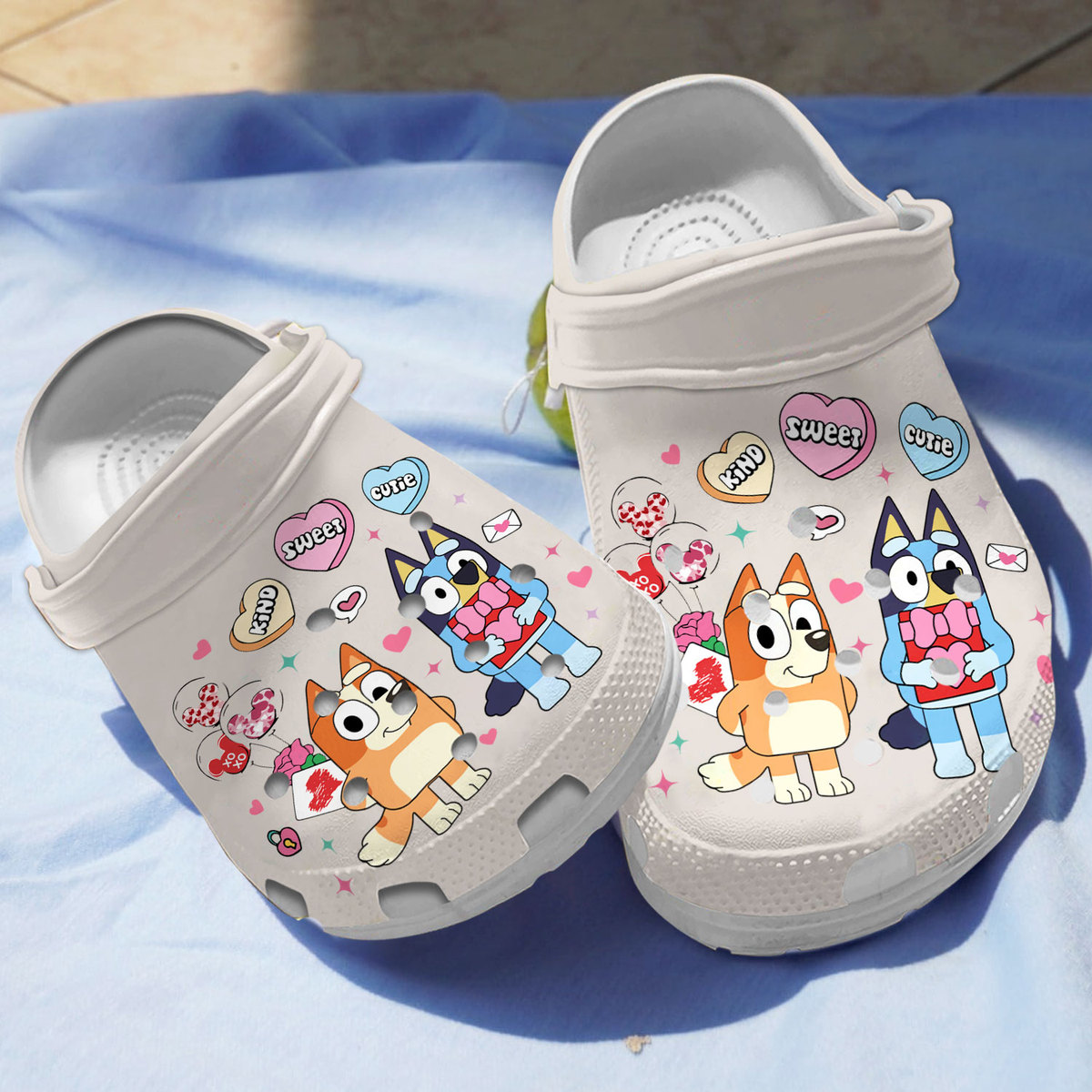 Footwearmerch Bingo Bluey Cartoon Crocs Crocband Clogs Shoes Comfortable For Men Women and Kids