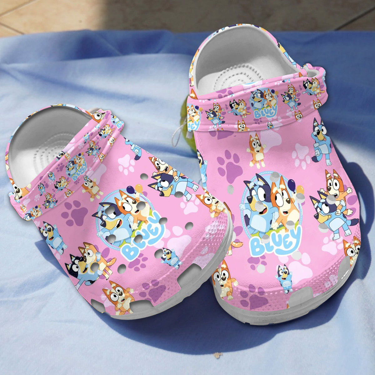 Footwearmerch Bluey Cartoon Crocs Crocband Clogs Shoes Comfortable For Men Women and Kids
