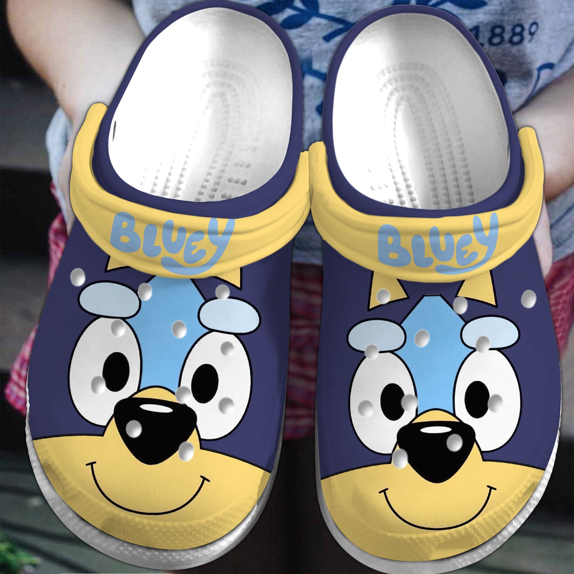 Footwearmerch Bluey Cartoon Crocs Crocband Clogs Shoes Comfortable For Men Women and Kids