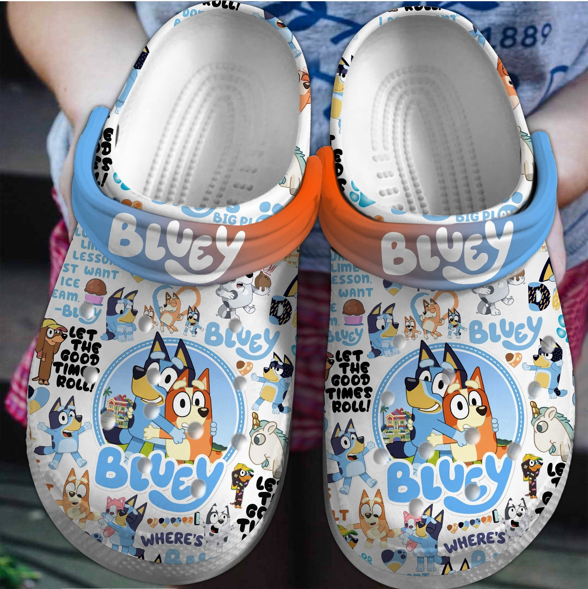 Footwearmerch Bluey Movie Crocs Crocband Clogs Shoes Comfortable For Men Women and Kids