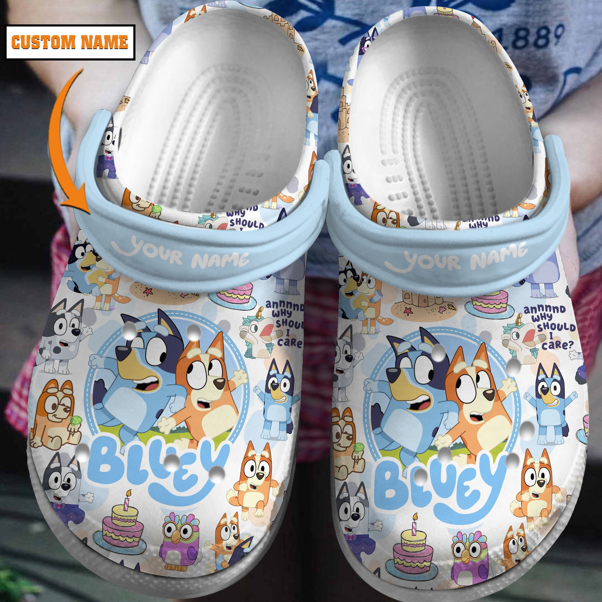 Footwearmerch Bluey TV Series Crocs Crocband Clogs Shoes Comfortable For Men Women and Kids