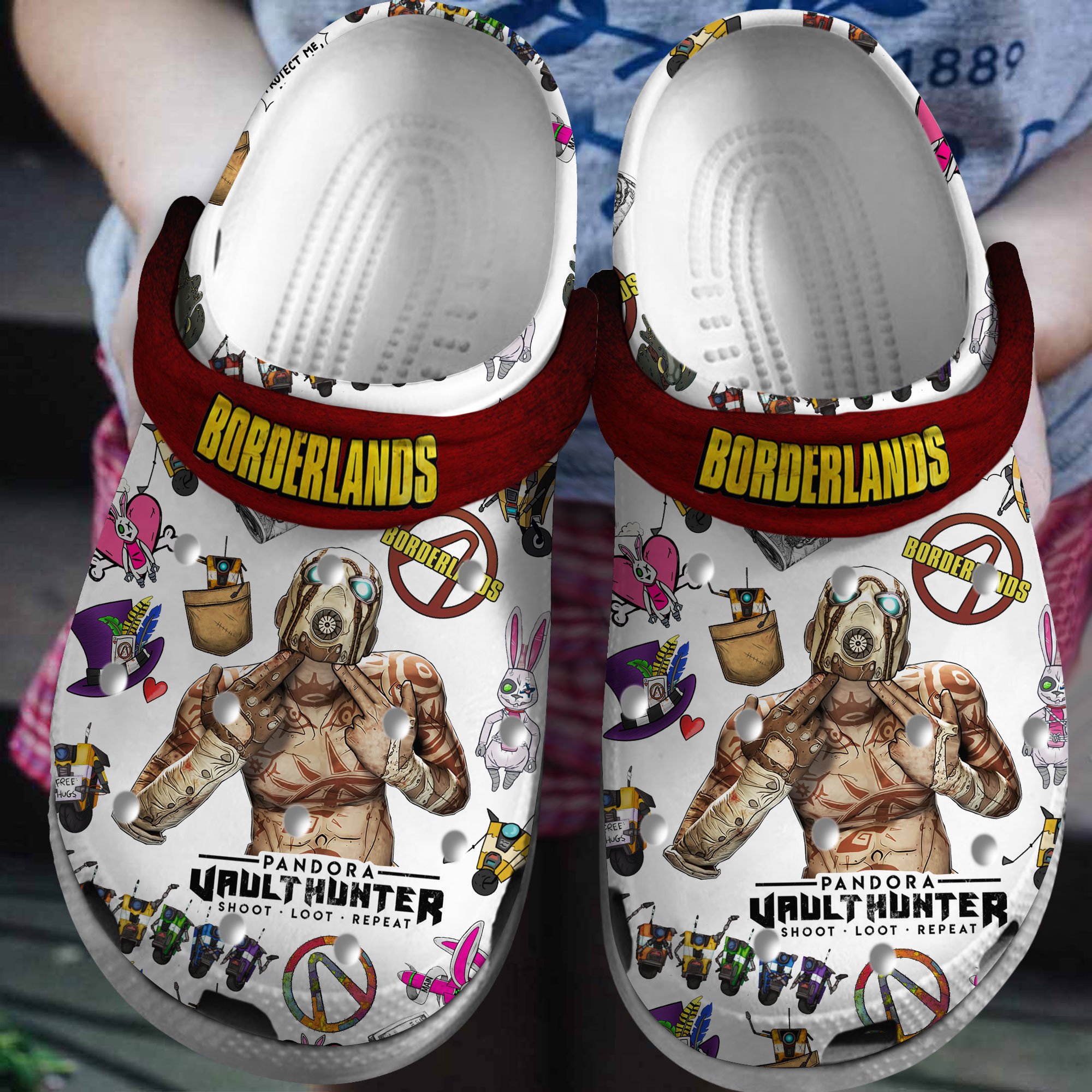 Footwearmerch Borderlands Movie Crocs Crocband Clogs Shoes Comfortable For Men Women and Kids