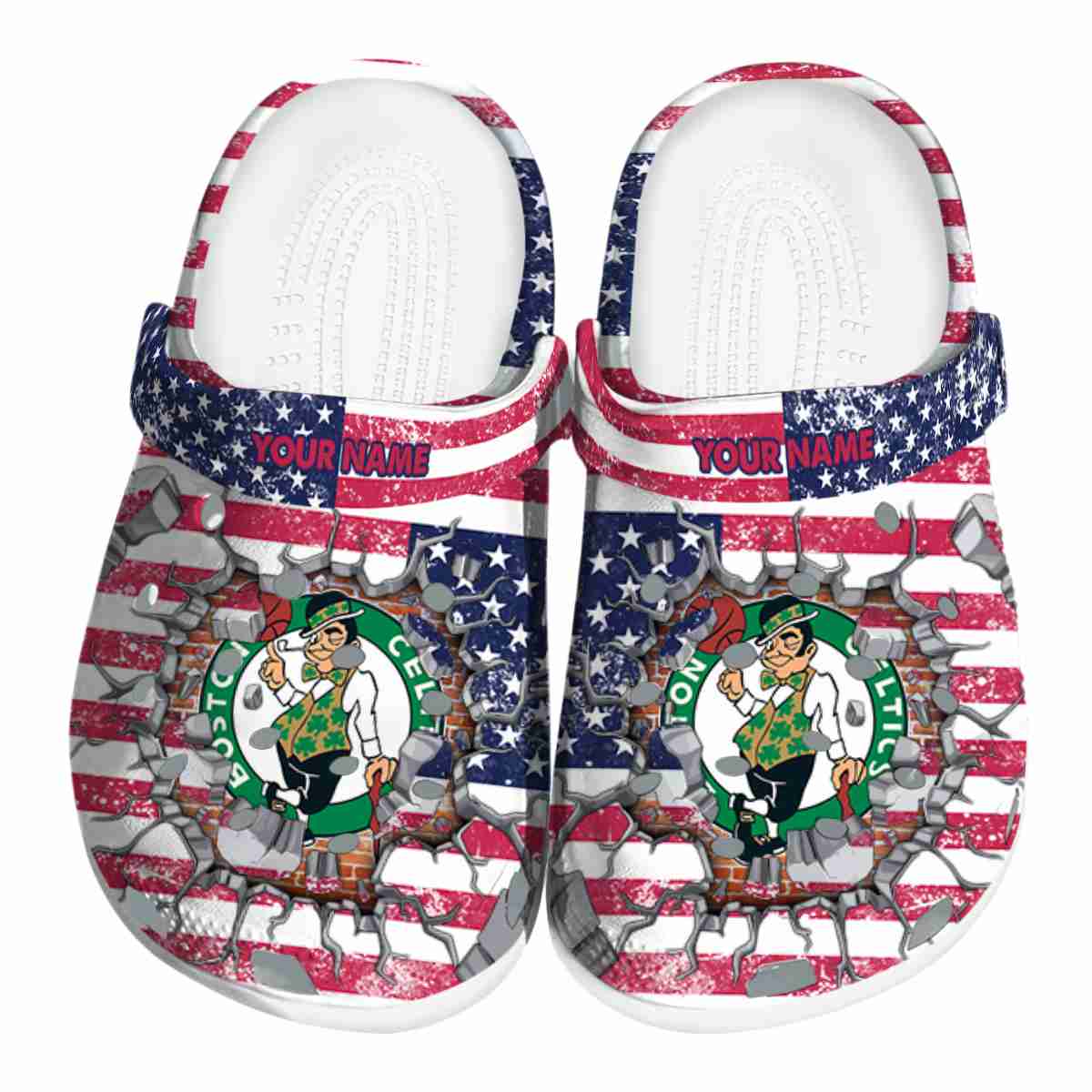 Footwearmerch Boston Celtics NBA Sport Crocs Crocband Clogs Shoes Comfortable For Men Women and Kids