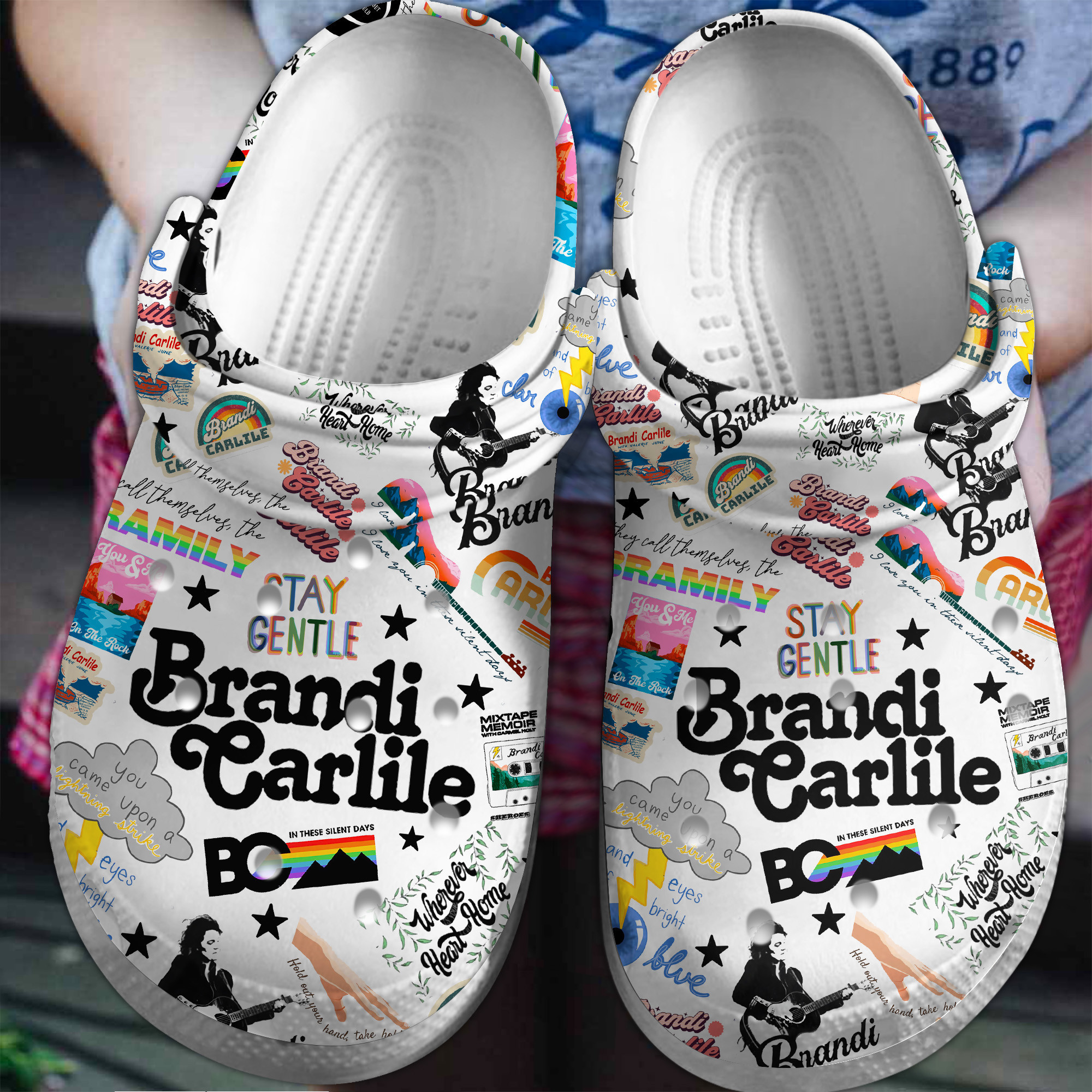 Footwearmerch Brandi Carlile Music Crocs Crocband Clogs Shoes Comfortable For Men Women and Kids